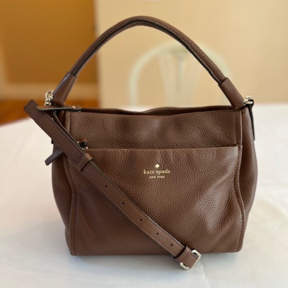 KATE SPADE | New York Leila North South Pebbled Leather Crossbody Bag